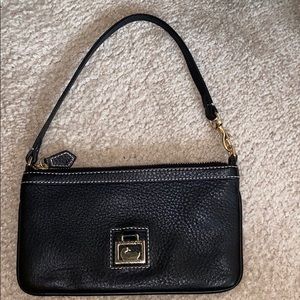 Black Dooney & Bourke wristlet clutch purse